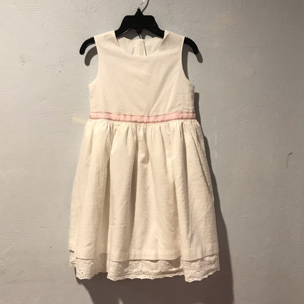 White polka dot dress